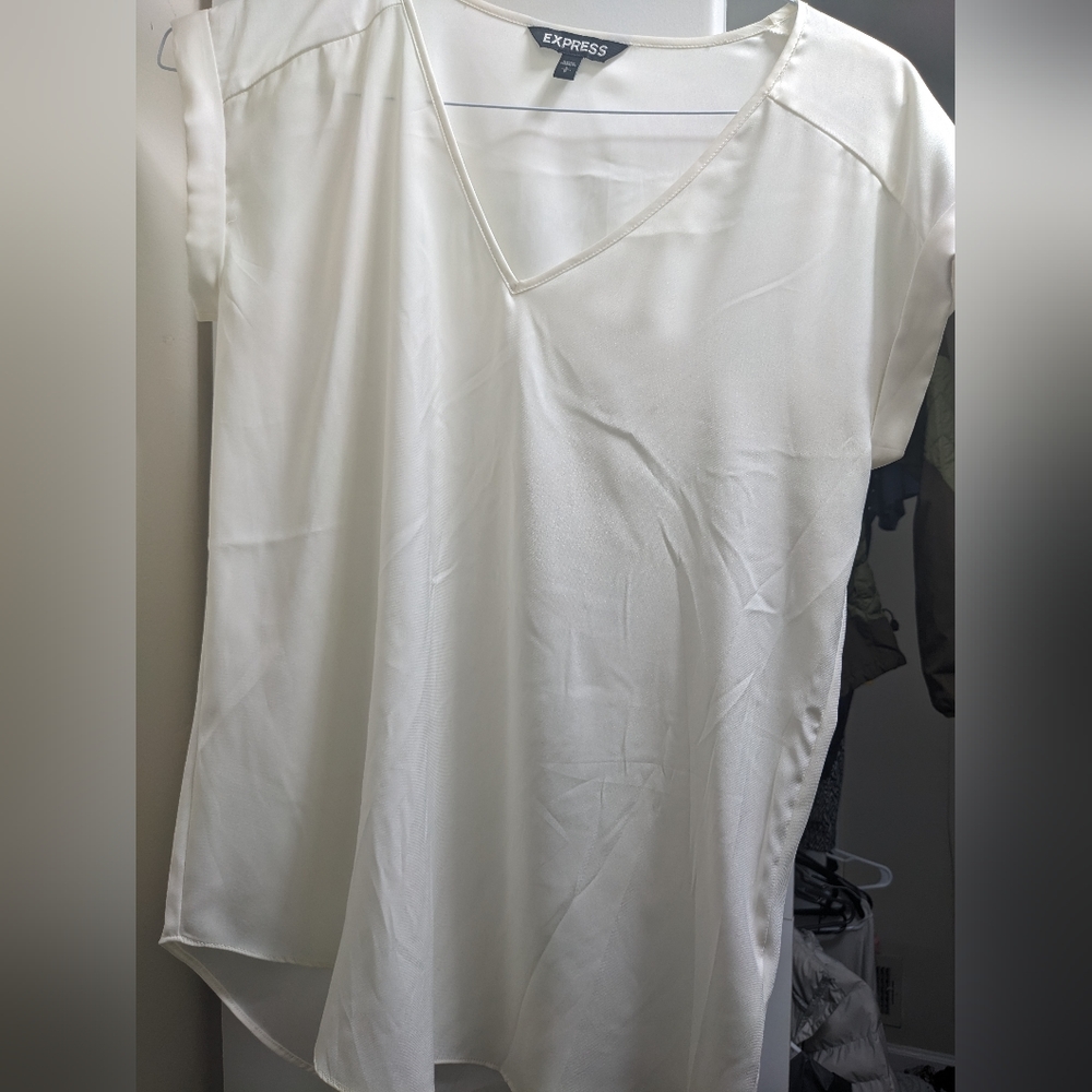 Cream/white Express blouse size small